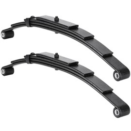 Youxmoto Trailer Leaf Springs 4 Leaf Double Eye 2500lbs for 5000 lbs Axle, 25-1/4" L, 1-3/4" Width, 3/8" THK, Fits SW4B; Heavy Duty Steel Plate Springs 2pcs