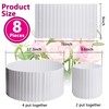Watayo 8 Pcs Winter Rose Collars - Connectable Winter Rose
