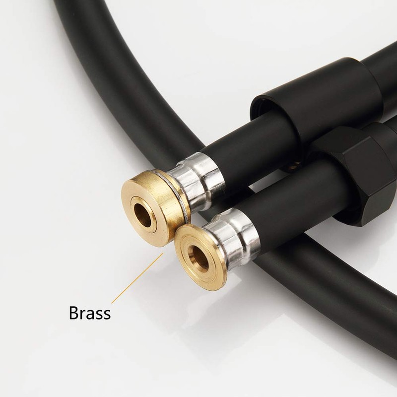 GRIFEMA G852B-18 PVC Smooth Black Universal Shower Hose 1.8m, Replacement
