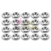 JDMBESTBOY 20pcs Silver Billet Aluminum Fender Bumper Washer Bolt Engine