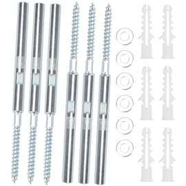 NAHUAA 6Pcs ø12 x 100mm Floating Shelf Bracket Heavy Duty Hidden Shelf Brackets Invisible Shelf Brackets & Supports with Screws for Concealed Wood Board Shelves Wall Mounted