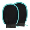 2 Pack Exfoliating Glove Mitt, Reusable Body Scrub Gloves for