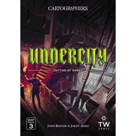 Thunderworks Games - Cartographers: Map Pack 3, Undercity| Expansion for The Award-Winning Game of Fantasy Map Drawing | Strategy Flip and Write Board Game | Ages 10+ | Family Game for 1-75 Players