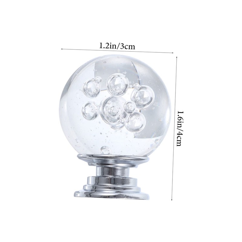 COHEALI 10pcs Crystal Drawer Handles Elegant Knobs for Cabinets and