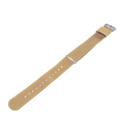 BARTON WATCH BANDS 18mm Khaki Standard Length Ballistic Nylon NATO® Style Straps