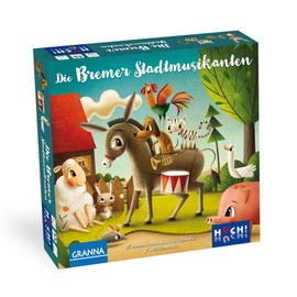 HUCH! The Bremen Town Musicians Children's Game with Great Material Fairy Tale Games Eye Measure is Required Family Game Collect Your Animal Orchestra 2 to 4 Players from 5 Years