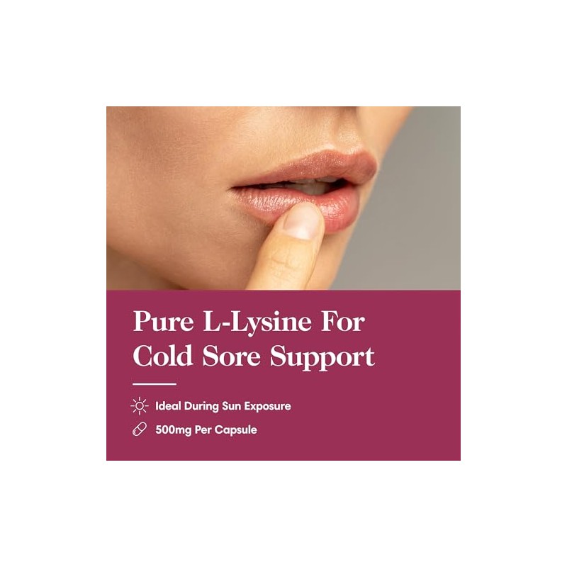 Essential Amino Acid for Immunity, Cold Sore Prevention, Stress &