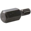 6mm Spline Bit 30mm Length 10mm Shank Chrome Vanadium Hardened