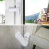 Dylan-EU 4pcs White Metal Window Lock Security Lock Front Door