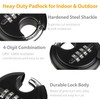 DAYGOS Heavy Duty Combination Padlock - Outdoor Stainless Steel Disc