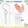 Mudder Swivel Hooks Clips for Hanging Wind Spinners Crystal Twisters