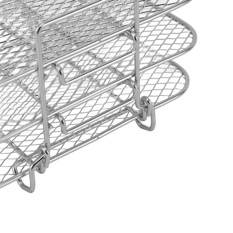Fryer Rack 3 Layer Design Grill Rack Stainless Steel Dehydrator