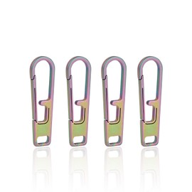 VIPERADE VAT1 Heavy Duty Titanium Zipper Pulls Replacement, Universal Zipper Pull Tab Repair Kit for Jackets, Coats, Suitcases, Luggage, Backpacks, Handbags and EDC Pouches