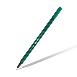 Westcott STORYLINER E-737791 00 Fineliner Green Pack of 10 | Premium Fineliner with 0.4 mm Line Width | Precise Line Guide, Metal Encased Tip, Quick-Drying Water-based Ink