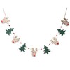 Gisela Graham Christmas Garland - Wooden Deer Head and Trees String