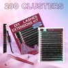 Mayhug Eyelash Extensions Set, 50D Lash Extension Set, 9-16 mm