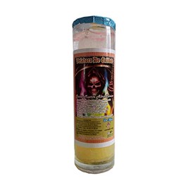 Luz María-VS-100 Veladora Gel Santa Muerte "Abre camino" (preparada, efectiva)