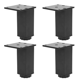 4pcs Cabinet Leg Aluminum Alloy Adjustable Feet Sofa Bed Foot Legs Support for Cupboard Cabinet Sofa Furniture Accessories(100mm)