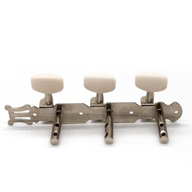 harpfeas 3-on-a-plate Guitar Tuning Pegs Chrome Plated Machine Heads Keys,