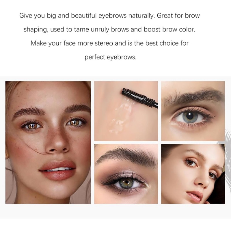 2 Piezas Gel Transparente Fijador de Cejas 3.8g