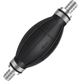 Superall 10mm 3/8" Black Bulb Type Rubber Fuel Transfer Vacuum Fuel Line Hand Primer Gasoline Petrol Diesel Pump Bulb for Marine Boat Accessories
