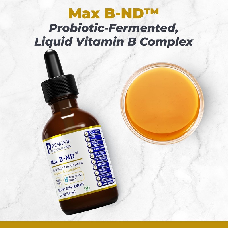 Premier Research Labs Max B-ND Liquid Vitamin - B-Complex for