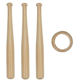 TIHOOD 4PCS Baseball Stand Baseball Stand Holder Wooden Base Ball Stand Display Holderaseball Bat (4 Packs)