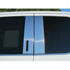 Pillar Post for 2017-2023 Ford Superduty Crew/Extended Cab (Stainless Steel) (4 Piece - with Keypad Cutout)