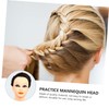 Outanaya Hairdressing Mannequin Head Practice Cosmetology Doll Head for Styling