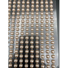 Syntego Pearl Stickers for Crafts - 200 Self Adhesive 6mm Champagne Round Pearls, Flat Backed for DIY Decor, Hair, Scrapbooking - Easy Stick On - Versatile Crafting Accessory