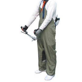 Safety 3 KB-32-G Overalls Pants for Grass Trimming, Farming, Lightweight, Green, Unisex, One Size Fits All