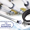 Reinforced Pipe Clamp M8/M10 with Rubber Gasket and with Diameter