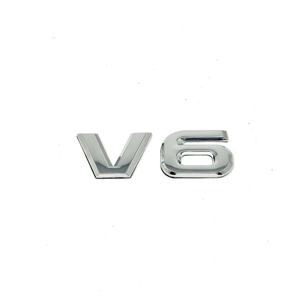 3D Metal Adhesive V6 Truck Car Badge Emblem Sticker, Auto