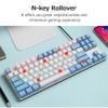 iBlancod K87 87 Keys Wired Mechanical Keyboard Metal Panel Two-color