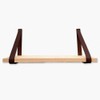 Brute Strength - Leather Shelf Brackets - Brown - Pack