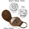 AWIWTOBQ Keychain,Pocket Hug Token Long Distance Relationship Keepsake, Double Sided