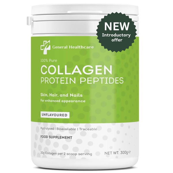 100% Pure Collagen Powder Protein Peptides - General Healthcare 300g