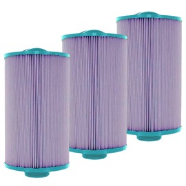Hurricane Filters HF4H21-01P 3 Pack Platinum Purple Pool Filter Cartridge - Replacement for PTL18P4, Unicel 4CH-21, Filbur FC-0136, Pageant Spa Top Load