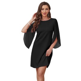 RUMIA Vestidos Elegantes de Mujer para Fiesta 2025 Women's Cocktail Dresses Summer Dresses Black Cocktail Dress M