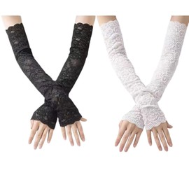 [HYOJINYO] Race Arm Cover, UV Protection, Sun Protection, Sun Protection, Sunscreen Protection, Sweat Absorbent, UV Protection, Cooling Protection, Cold Protection, Black + White