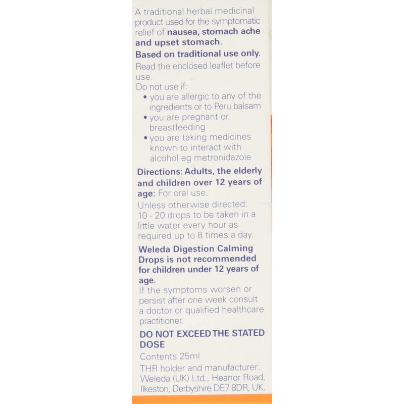 Weleda Digestive Calming Drops 25ml