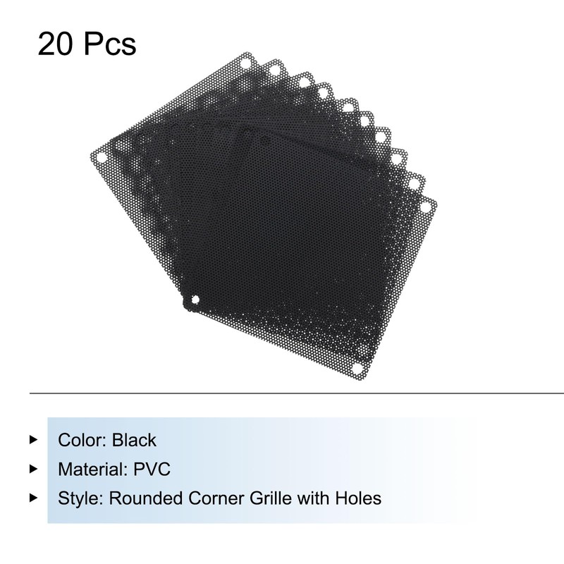 QUARKZMAN PC Dust Filter, 90 mm x 90 mm PVC