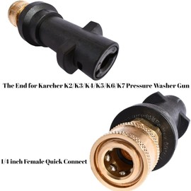 PAIKIUU Karcher Adapter to 1/4" Quick Coupler Pressure Washer Gun Adapter Connector for Karcher K2 K3 K4 K5 K6 K7 Car Pressure Washer