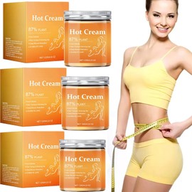 Crema Quemadora de Grasa Anticelulítica, Moldeadora y Reafirmante, para Brazos, Vientre, Abdomen, Muslos y Piernas, Crema Caliente Esculpidora (3 PCS)