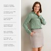Fishers Finery Ecofabric Ponte Falda elástica con bolsillos laterales para