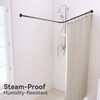 Crkmire L Shaped Corner Shower Curtain Rod, Adjustable [24.3" -