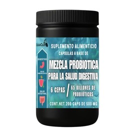 IsaaQuim Mezcla Probiótica Salud Digestiva 6 Cepas                                                                                                    