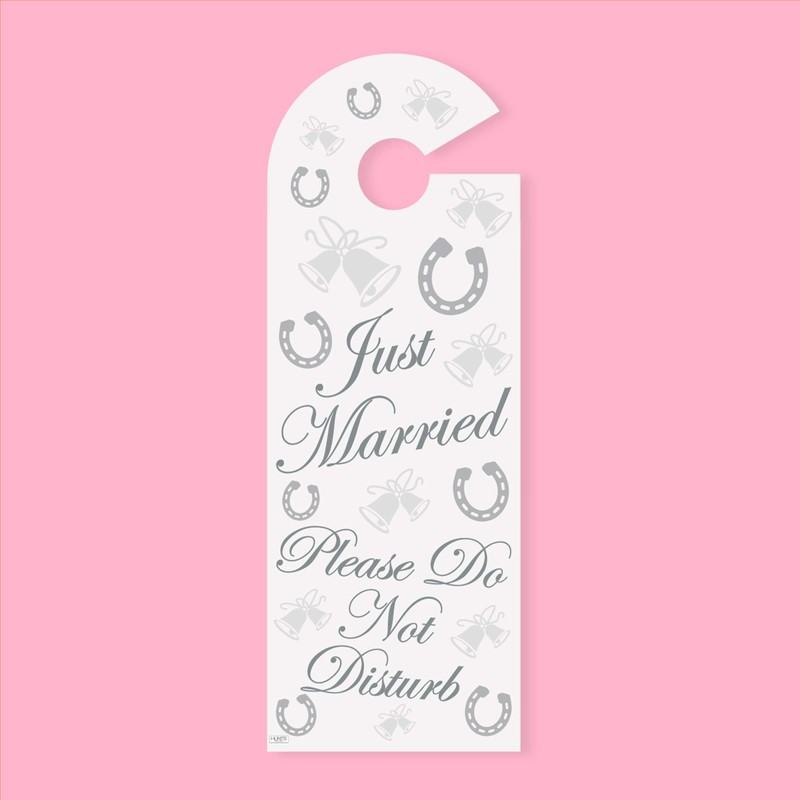 Hunts England Honeymoon Do Not Disturb Wedding Door Hanger -