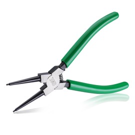 SK 7-Inch Snap Ring Pliers, Internal Circlip Pliers with Straight Jaw, Tip Diameter 5/64'', Premium CR-V Steel