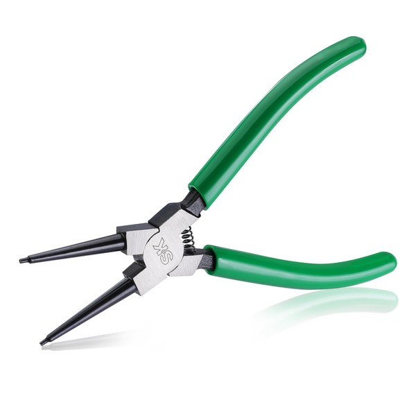 SK 7-Inch Snap Ring Pliers, Internal Circlip Pliers with Straight